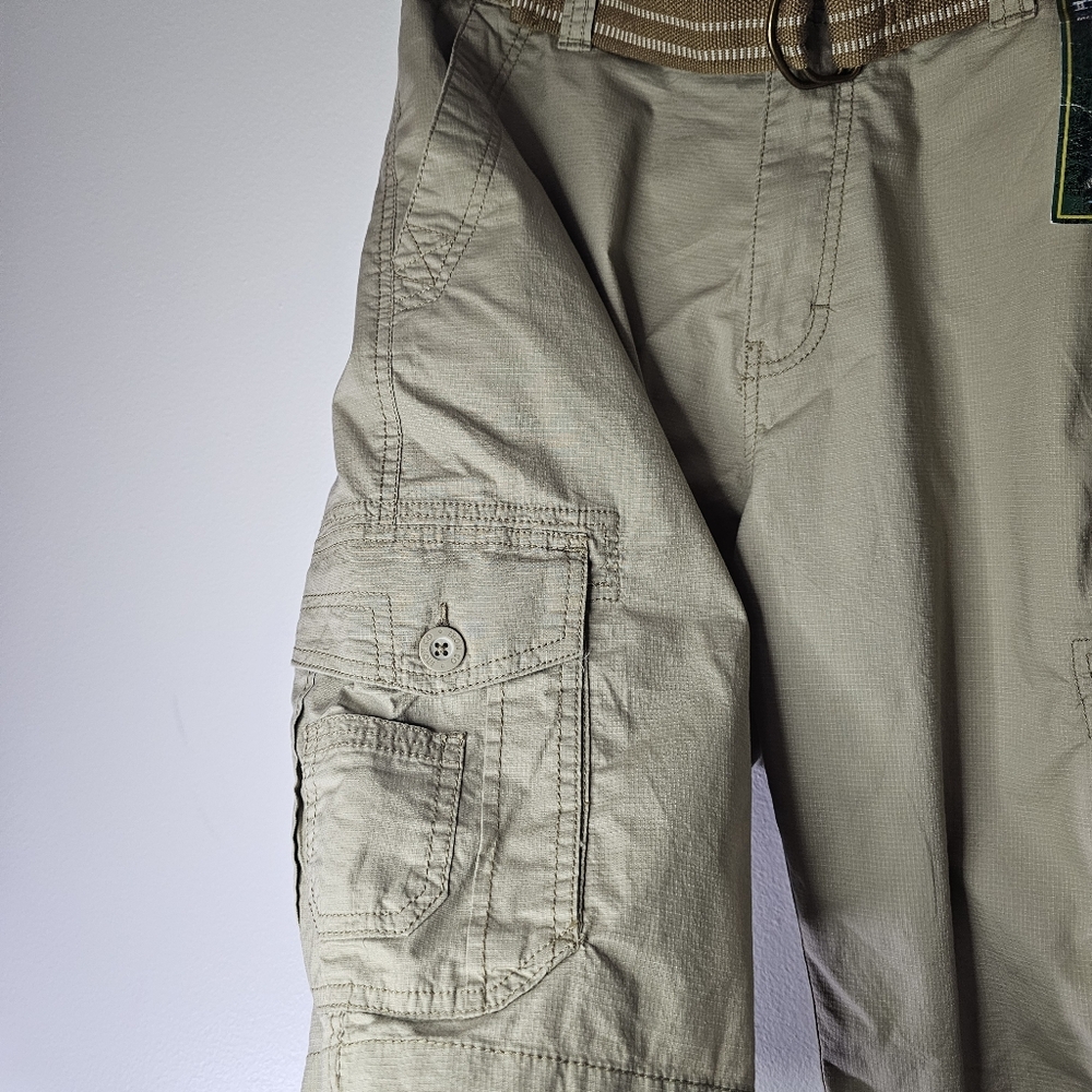 Iron Co Khaki Cargo Shorts Sz 32 - Picture 7 of 10